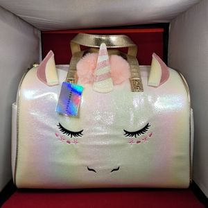 Unicorn Iridescent Rainbow Shine Large Bag, Duffle Bag, Overnight luggage - NEW